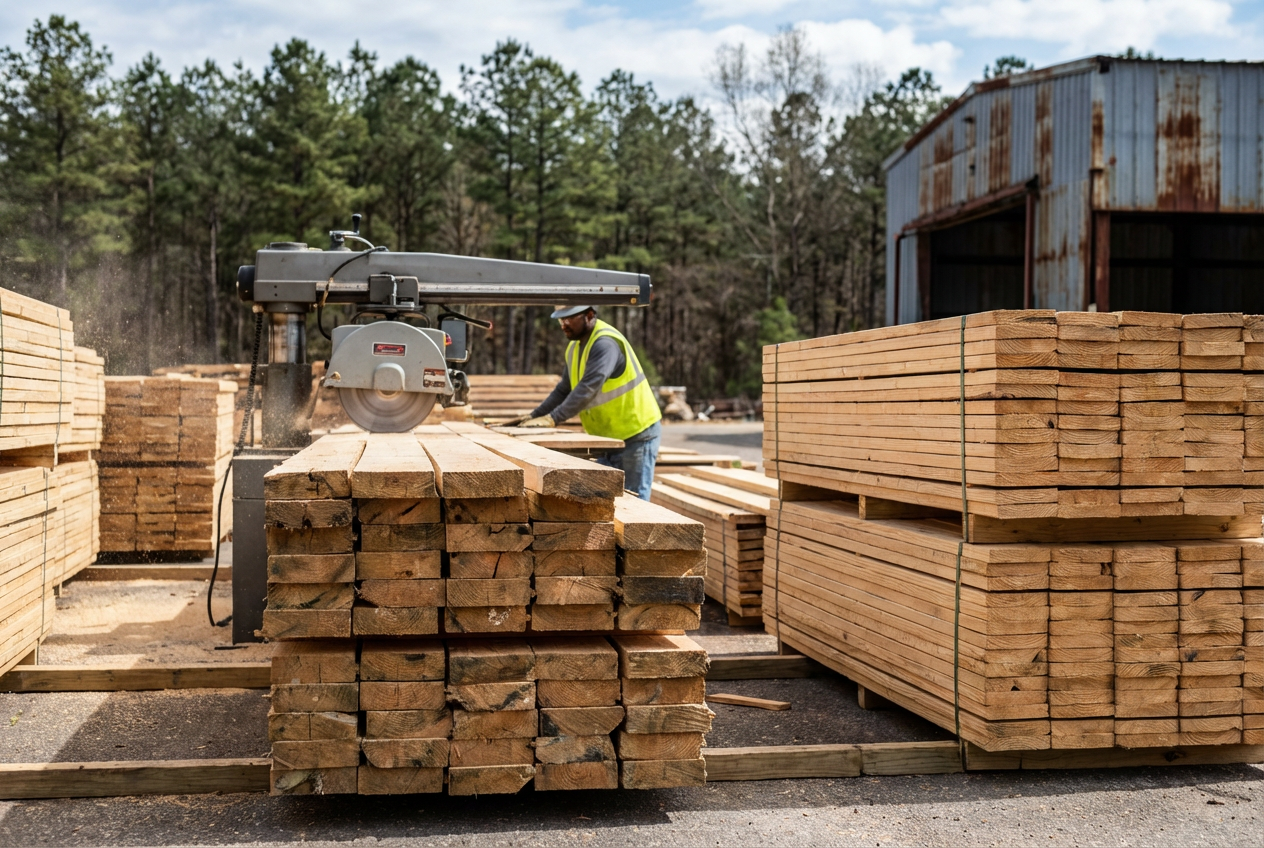 Precision End Trim (PET) Lumber Services | Alabama Industrial Supply